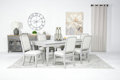 WILLOW501:Willowbrook Dining Table & 6 C, StyledBack