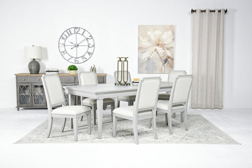 WILLOW501:Willowbrook Dining Table & 6 C, StyledBack