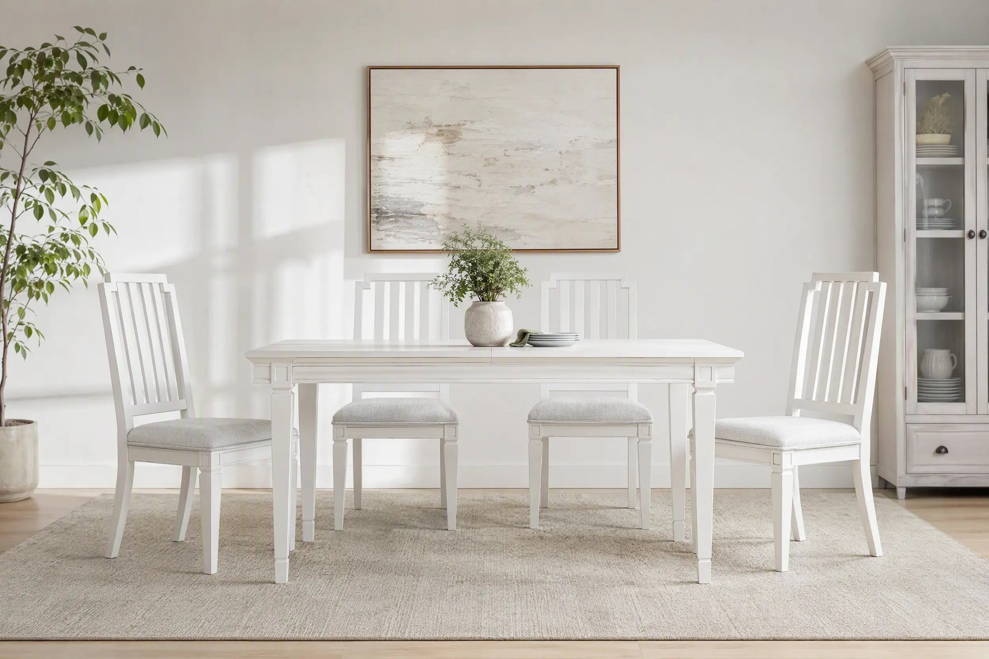 WILLOWD10:Willowbrook Dining Table & 4 C, Styled