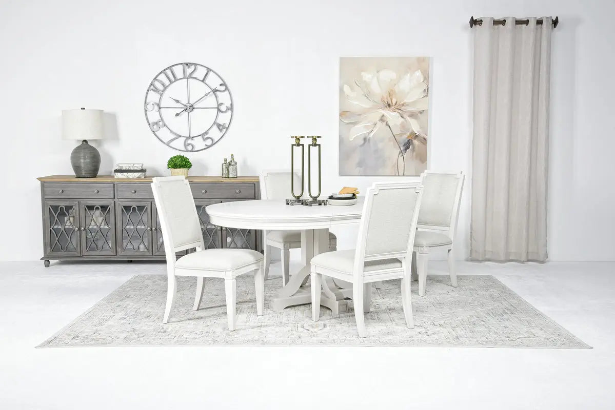 WILLOWD15:Willowbrook Round Dining Table, Styled