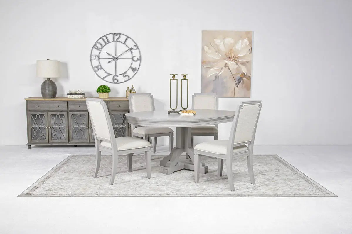WILLOWD05:Willowbrook Round Dining Table, Styled