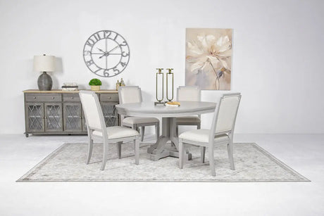 WILLOWD05:Willowbrook Round Dining Table, Styled