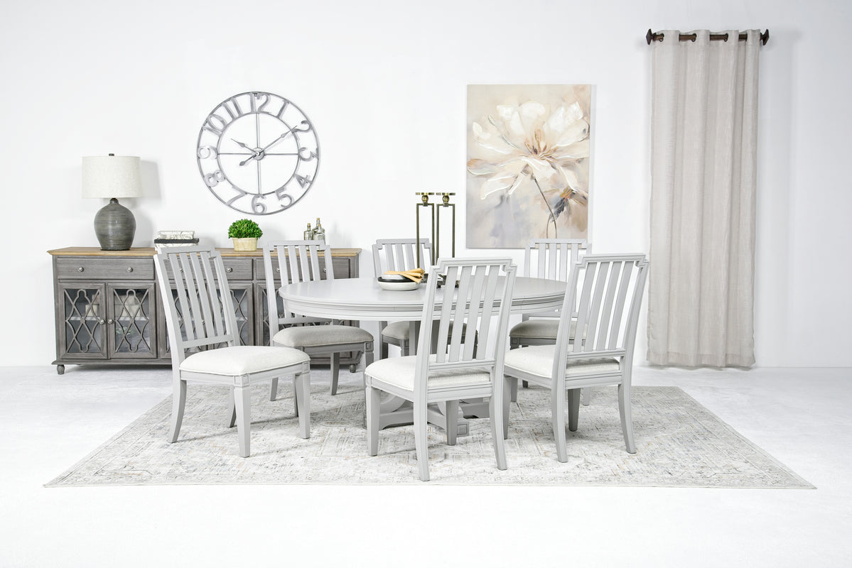 WILLOW502:Willowbrook Round Dining Table, StyledBack