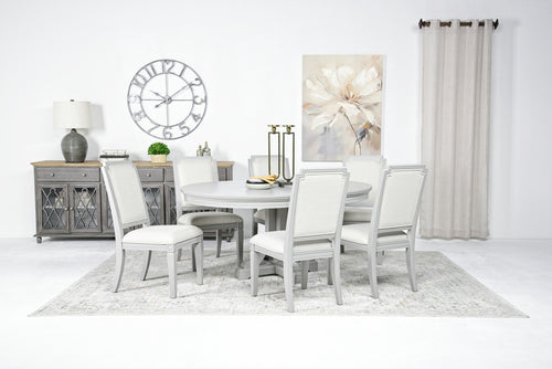 WILLOW503:Willowbrook Round Dining Table, StyledBack