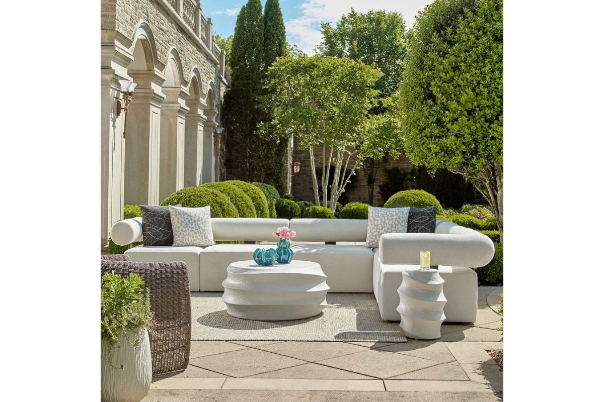 208782951:Winded Outdoor Accent Table, Styled