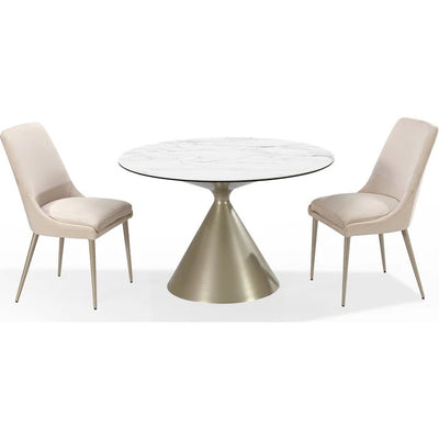 WINSTON06:Winston Round Dining Table & 2, Styled