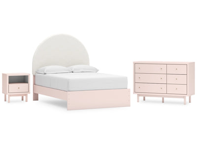 WISTENP12:Wistenpine Panel Bed & Dresser, 