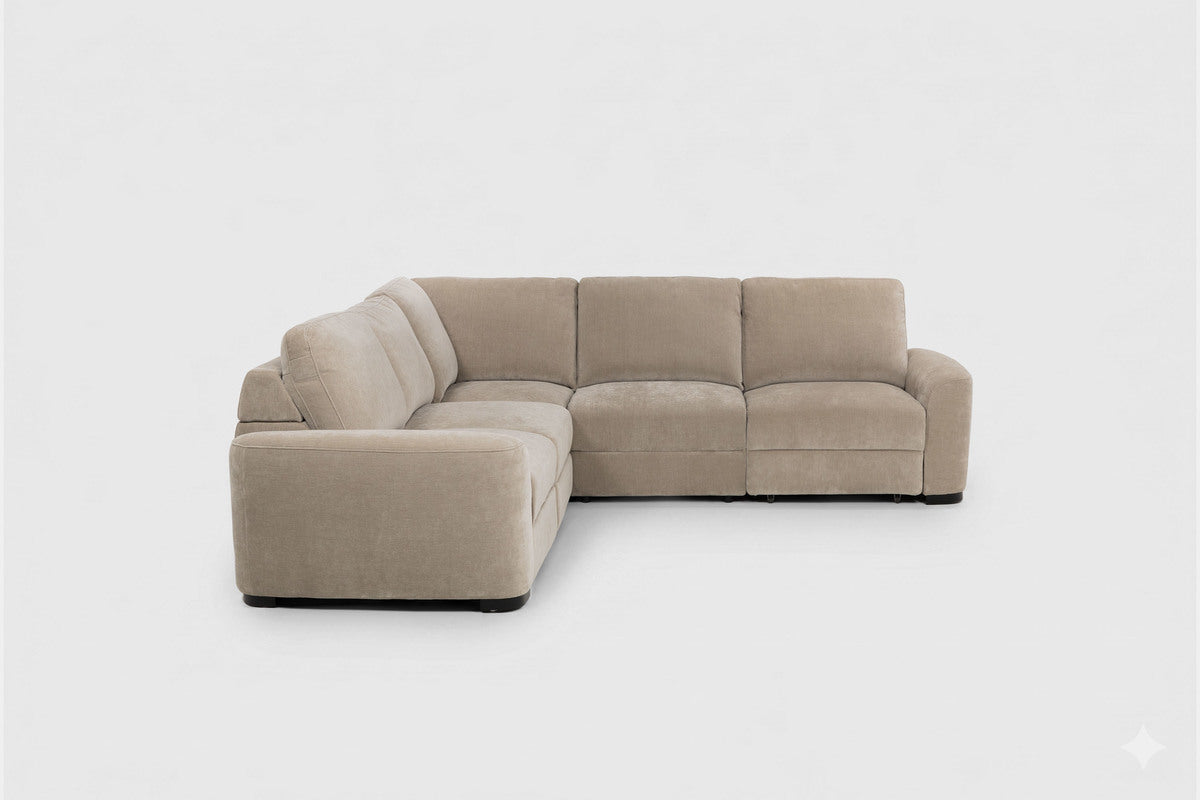 WYNN00021:Wynn 5 Piece Power Sliding Sectional With Power Armless Slider, Side