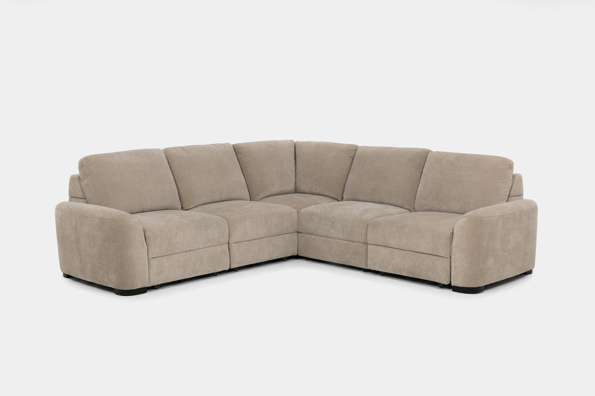 WYNN00021:Wynn 5 Piece Power Sliding Sectional With Power Armless Slider, 