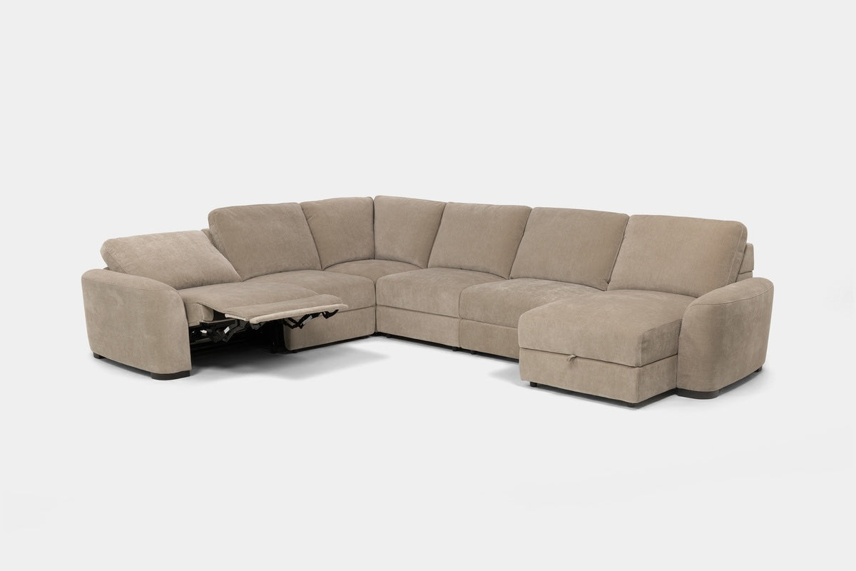 WYNN00011:Wynn 6 Piece Chaise Sectional, Reclined