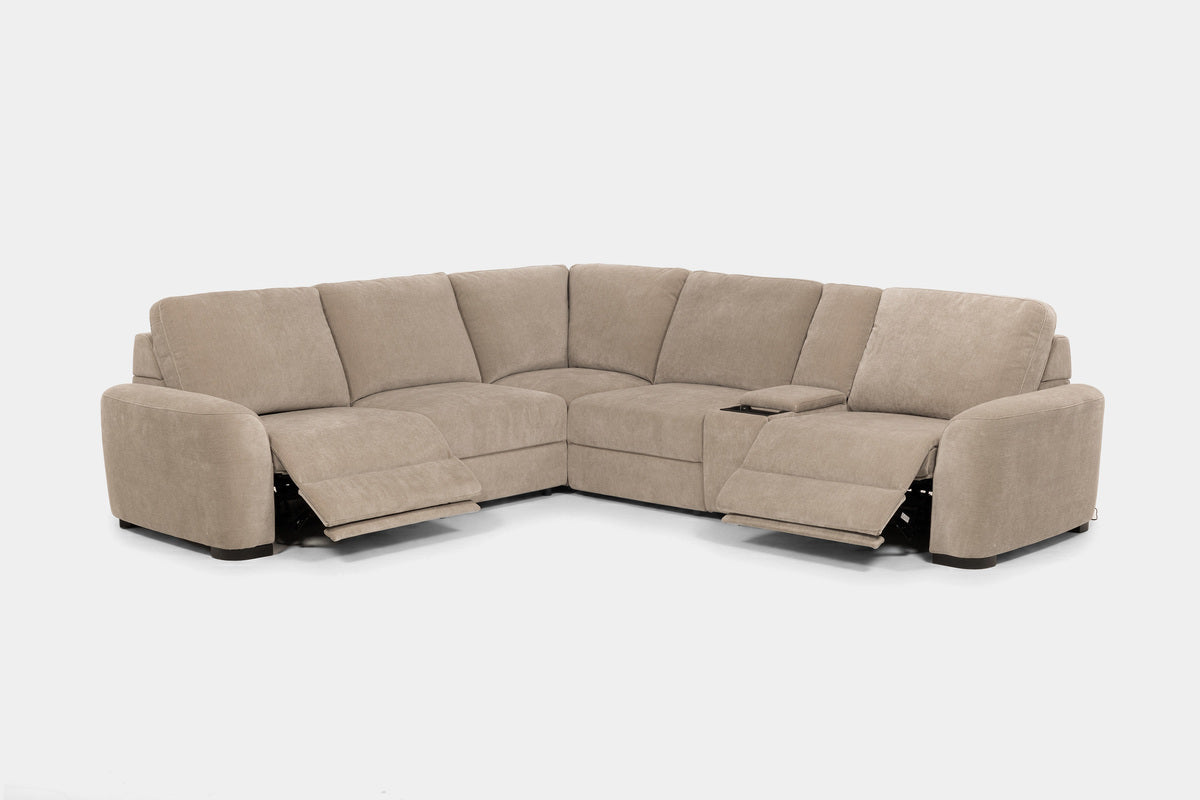 WYNN00008:Wynn 6 Piece Sectional, Reclined