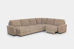 WYNN00024:Wynn 6 Piece Power Sliding Sectional With Chaise & Armless Slider, 