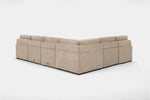 WYNN00025:Wynn 6 Piece Power Sliding Sectional With Chaise & Armless Slider, Back