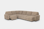 WYNN00025:Wynn 6 Piece Power Sliding Sectional With Chaise & Armless Slider, 