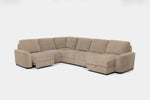 WYNN00025:Wynn 6 Piece Power Sliding Sectional With Chaise & Armless Slider, 