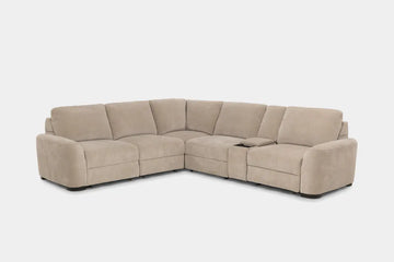 WYNN00022:Wynn 6 Piece Power Sliding Sectional With Power Armless Slider, 