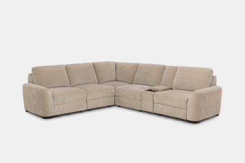 WYNN00022:Wynn 6 Piece Power Sliding Sectional With Power Armless Slider, 
