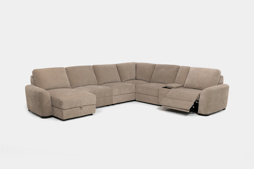 WYNN00012:Wynn 7 Piece Chaise Sectional, Reclined