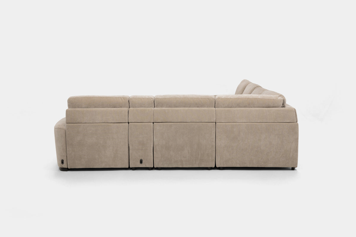 WYNN00023:Wynn 7 Piece Power Sliding Sectional With Armless Slider, SideBack