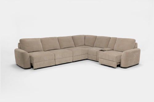 WYNN00023:Wynn 7 Piece Power Sliding Sectional With Armless Slider, 