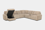 WYNN00026:Wynn 7 Piece Power Sliding Sectional With Chaise & Armless Slider, SideOpen
