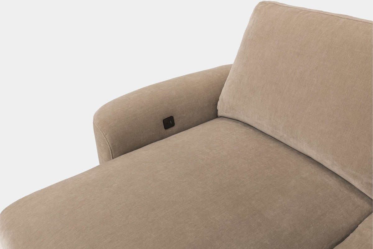 WYNN00026:Wynn 7 Piece Power Sliding Sectional With Chaise & Armless Slider, Side