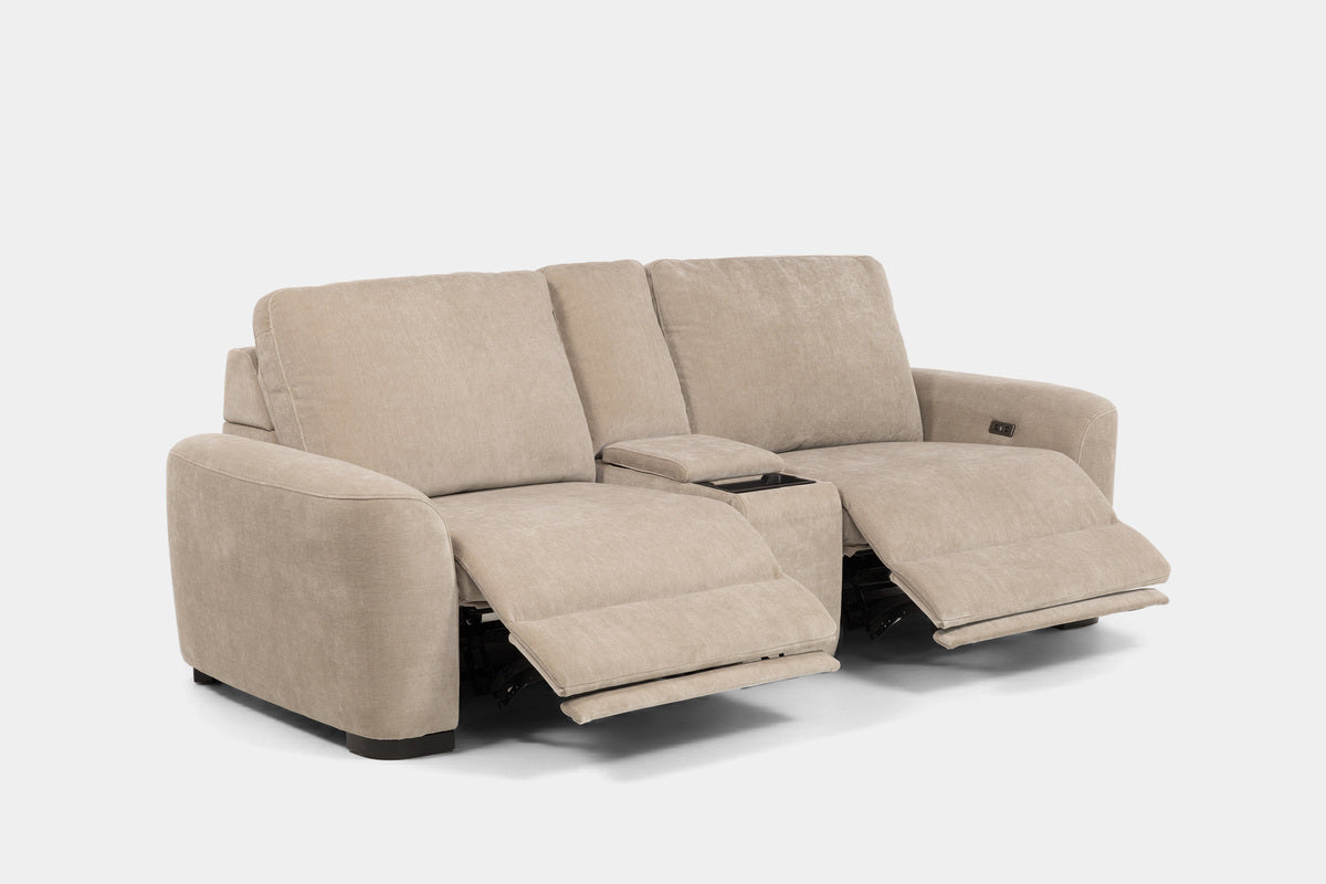 WYNN00001:Wynn Power Console Loveseat, Reclined