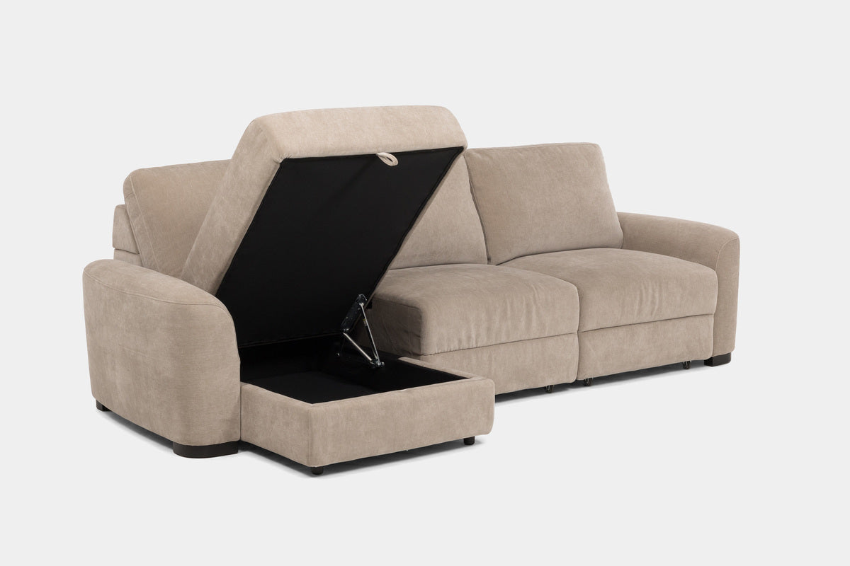 WYNN00014:Wynn Power Slider Sofa Chaise, 