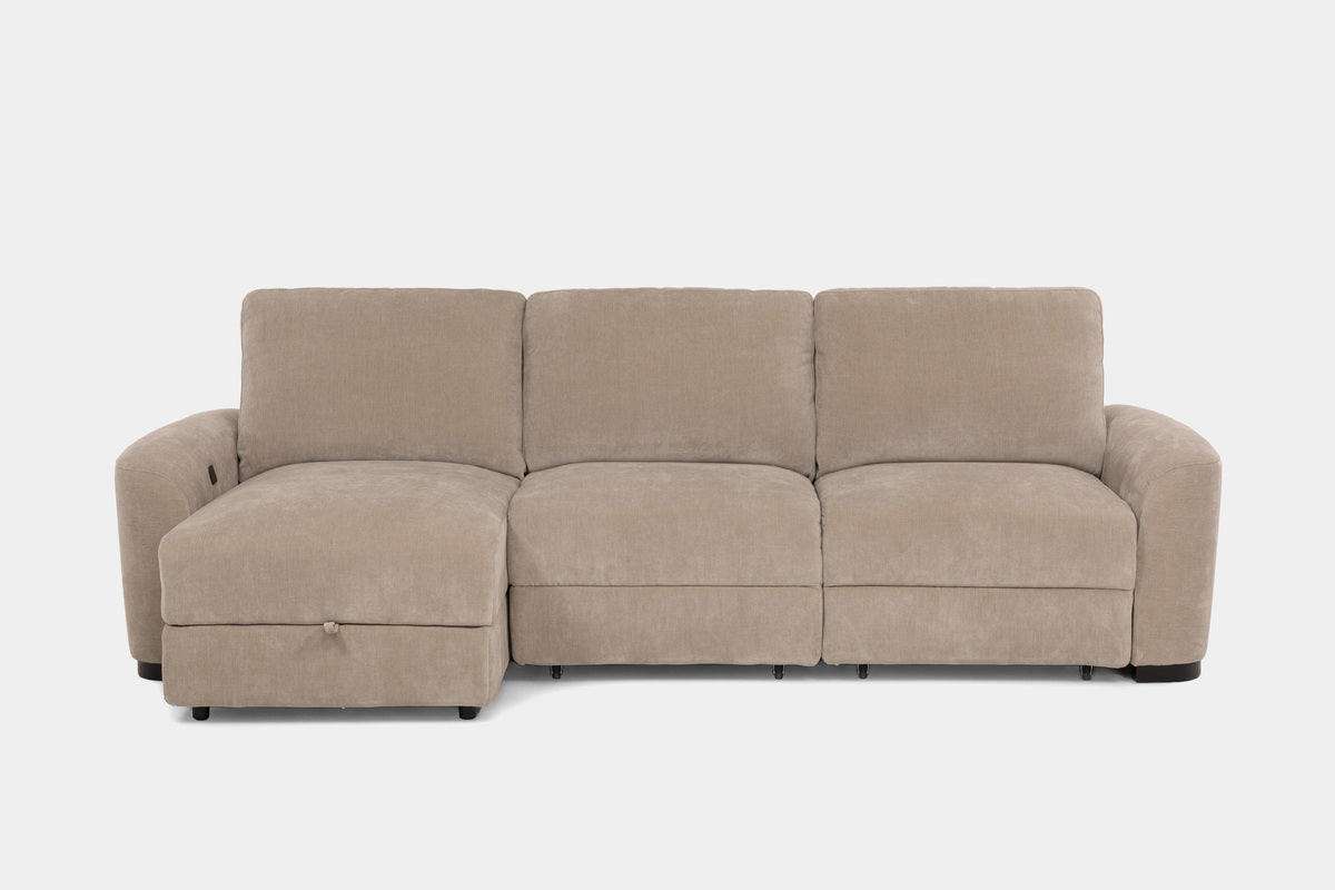WYNN00014:Wynn Power Slider Sofa Chaise, Front