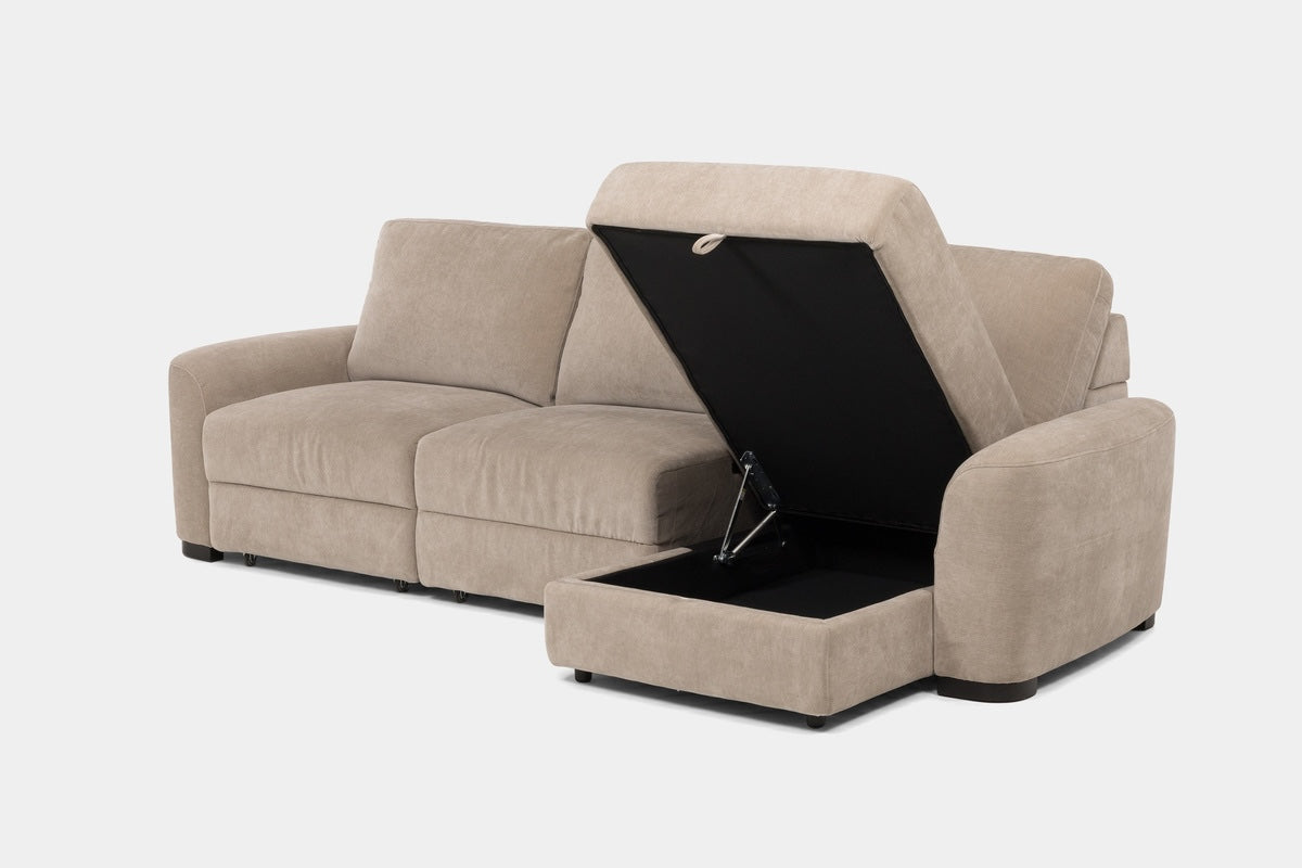 WYNN00015:Wynn Power Slider Sofa Chaise, 