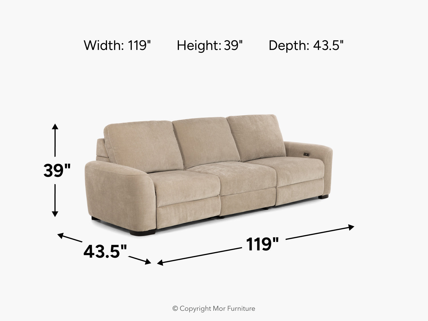 WYNN00002:Wynn Power Sofa, 