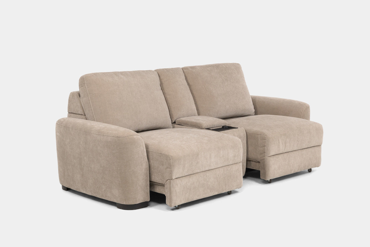 WYNN00017:Wynn Power Sliding Console Loveseat, Angled