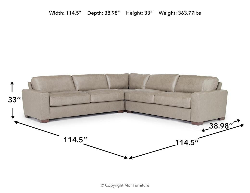 YORK00110:York 3 Piece Sectional, 