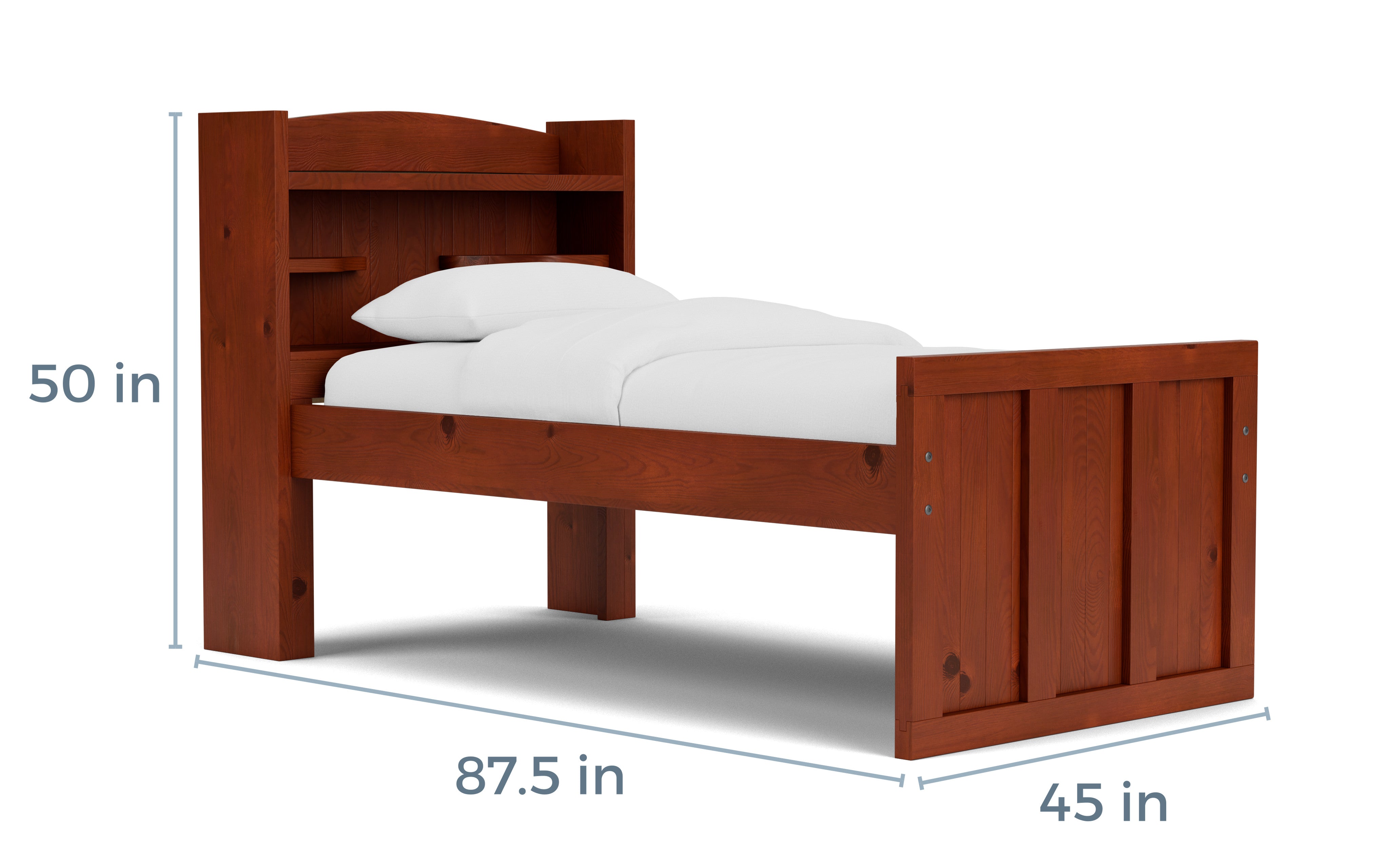 391616472:Young Pioneer Bookcase Bed, 