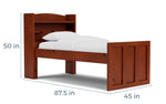 391616472:Young Pioneer Bookcase Bed, 