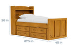 YNGPNR000:Young Pioneer Bookcase Bed, 