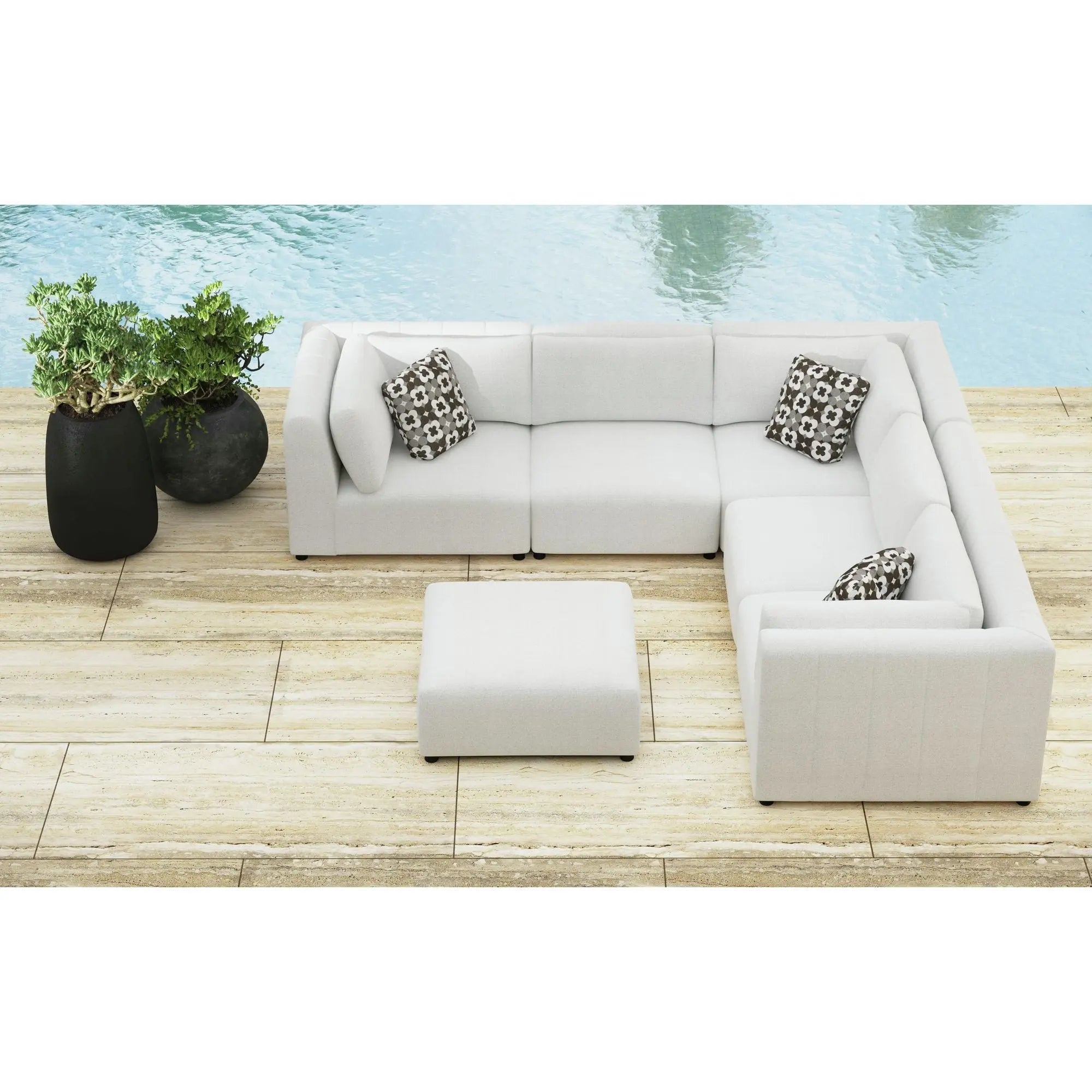 ZANDARA00:Zandara Outdoor 5 Piece Sectio, 