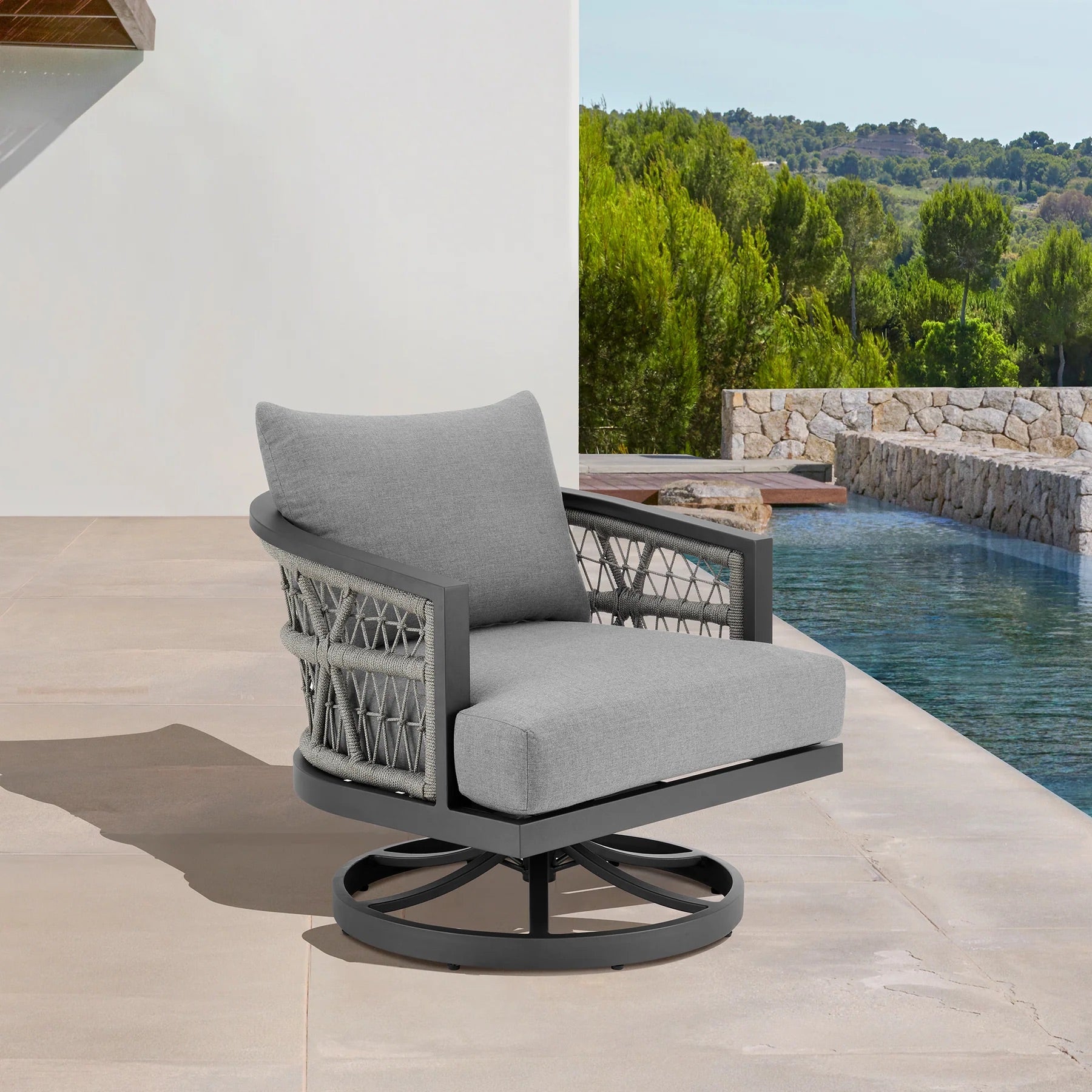 297681025:Zella Outdoor Swivel Chair, 