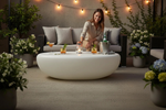 087811724:Zenstone Outdoor Coffee Table, Styled