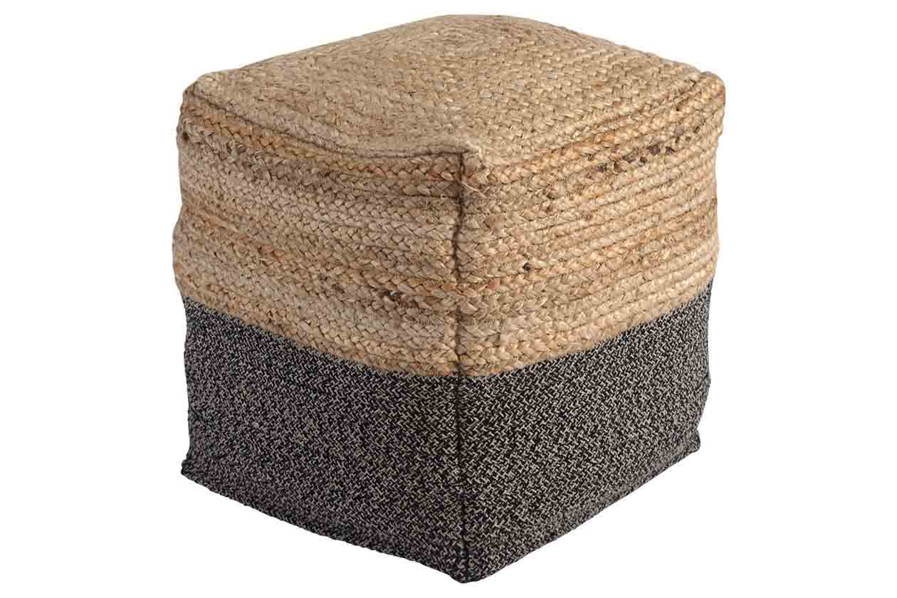 421271434:Sweed Valley Jute Pouf, Image 1