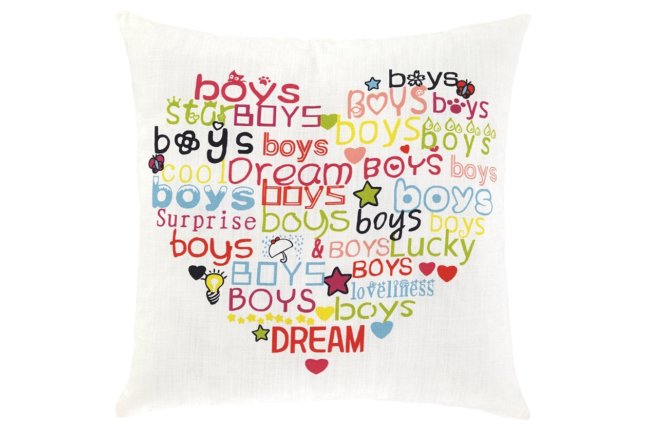 396868189:Lorain Heart Throw Pillow in White/Pink/Turquoise, Image 1
