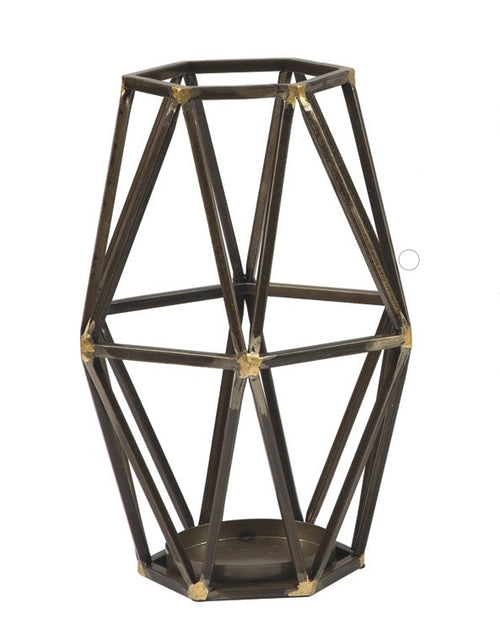 640390184:Devo Small Metal Glass Candleholder, Image 1
