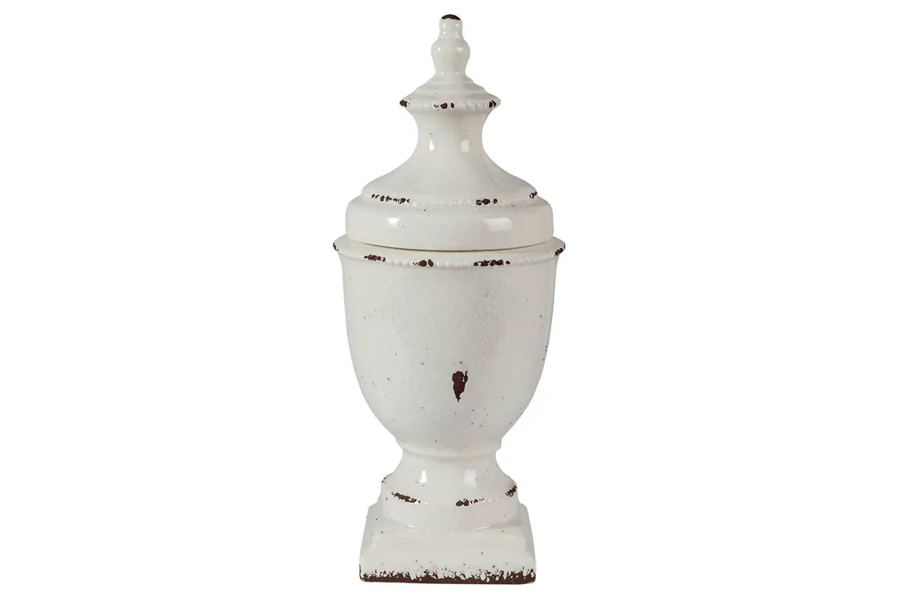 612947626:Devorit Ceramic Canister in White, Image 1