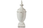 343522130:Devorit Antique Ceramic Jar in White, Image 1