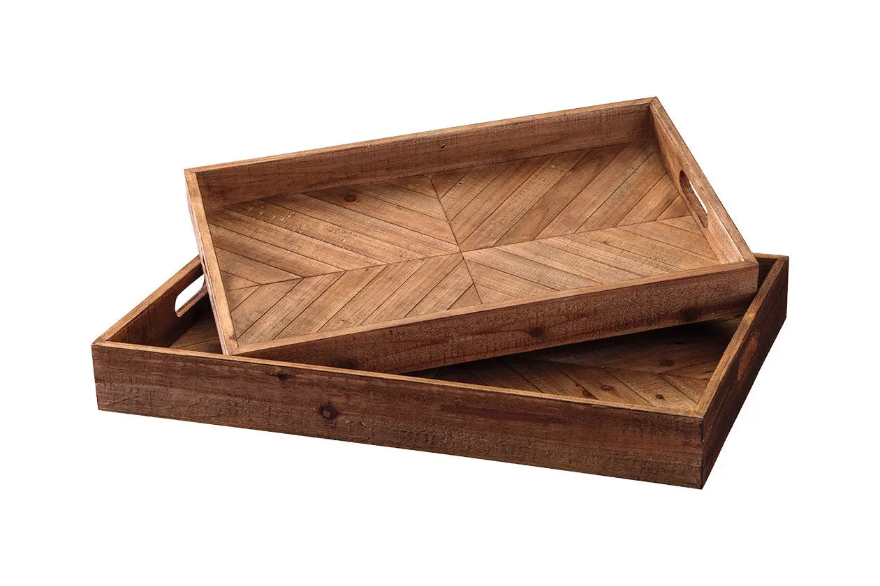 415143376:Dewitt Wood Trays, Set of 2, Image 1