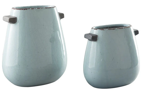 708805858:Diah Vases in Blue, Set of 2, Image 1
