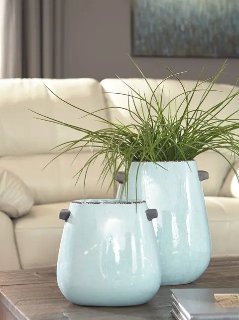 708805858:Diah Vases in Blue, Set of 2, Image 2