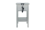 464076358:Marnville USB Accent Table in Silver, Image 2