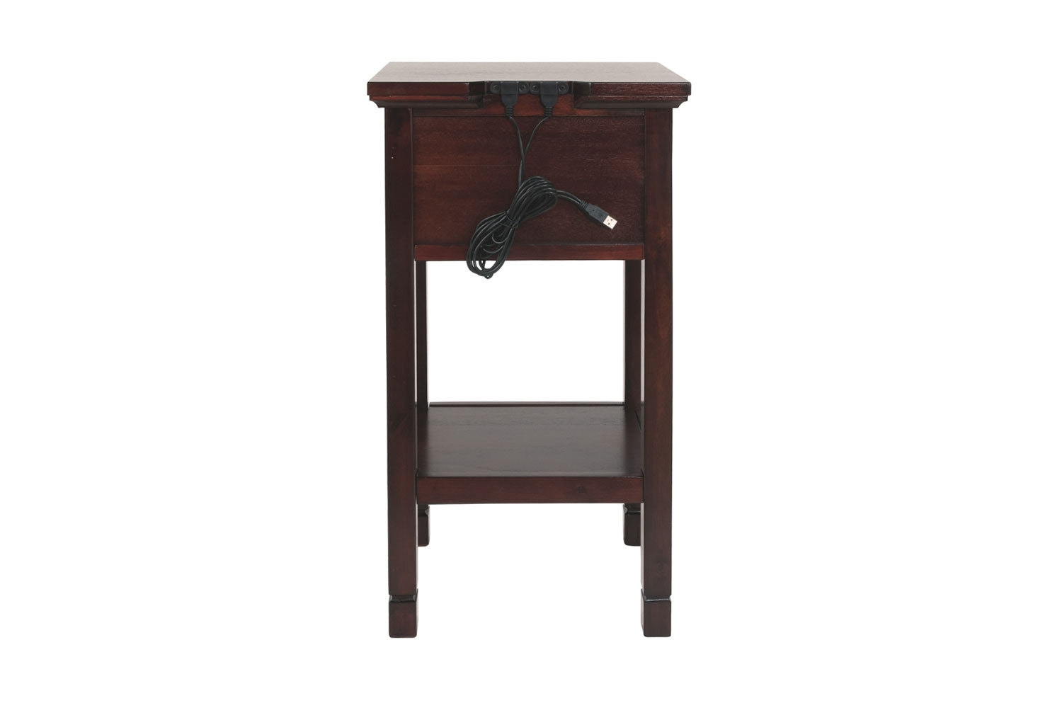 915074791:Marnville USB Accent Table in Cherry, Image 2