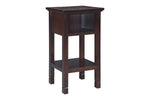 915074791:Marnville USB Accent Table in Cherry, Image 1